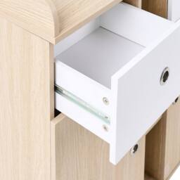 Wyld and Coco Nursery Changing Table Dresser Light Brown - Shelves and Drawers - thumbnail 8