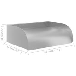 Berkfield Home Waterfall 45x34x14 cm Stainless Steel 304 in Silver - Size: 45 x 34 x 14 cm - thumbnail 7