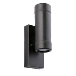 First Choice Lighting Gale - Polypropylene Coastal Dusk Dawn Wall Light in Black - thumbnail 1