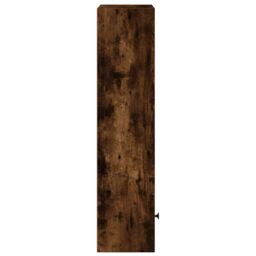 Berkfield Home Bookcase Smoked Oak 31x24x102 cm Engineered Wood in Brown - Size: 31 x 24 x 102 cm - thumbnail 6