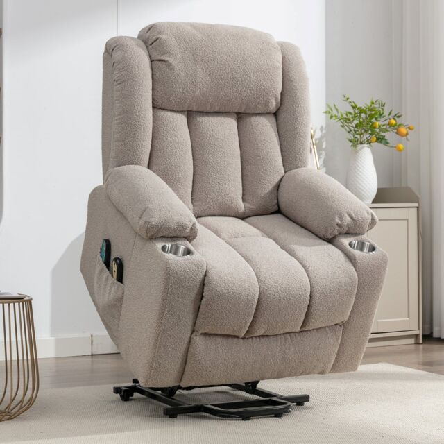 Artemis Home Lovell Electric Lift Assist Riser Recliner with Massage & Heat in Brown - image 1