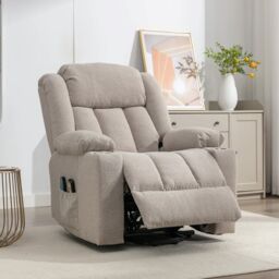 Artemis Home Lovell Electric Lift Assist Riser Recliner with Massage & Heat in Brown - thumbnail 2
