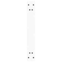 Berkfield Home Dining Table Legs V-Shape 3 pcs White 70x(72-73.3) cm Steel - thumbnail 7