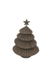 KDMD Rustic Metal Layered Tree with Star - Winter Decor & Centerpiece in Light Brown - thumbnail 2