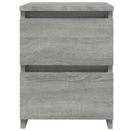 Berkfield Home Elegant Bedside Cabinets 2 pcs Grey Sonoma 30x30x40 cm Engineered Wood - Size: 30 x 30 x 40 cm - thumbnail 4