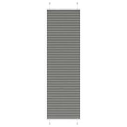 Berkfield Home Pleated Blind Anthracite 65x200 cm Fabric Width 64.4 cm Polyester in Dark Grey - thumbnail 2