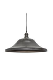 Industville Brooklyn Giant Hat Pendant, 21 Inch, Pewter, Pewter Holder in Dark Grey - thumbnail 1