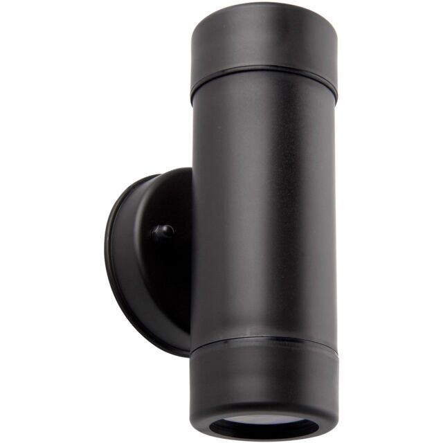 Loops Up & Down Twin Outdoor IP44 Downlight - Dimmable 2 x 7W GU10 LED - Black - image 1