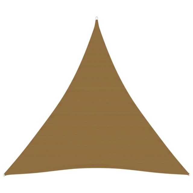 Berkfield Home Sunshade Sail 160 g/m ² Taupe 4x4x4 m HDPE in Beige - image 1