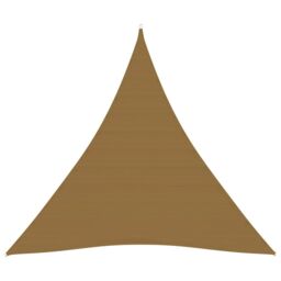 Berkfield Home Sunshade Sail 160 g/m ² Taupe 4x4x4 m HDPE in Beige - thumbnail 1