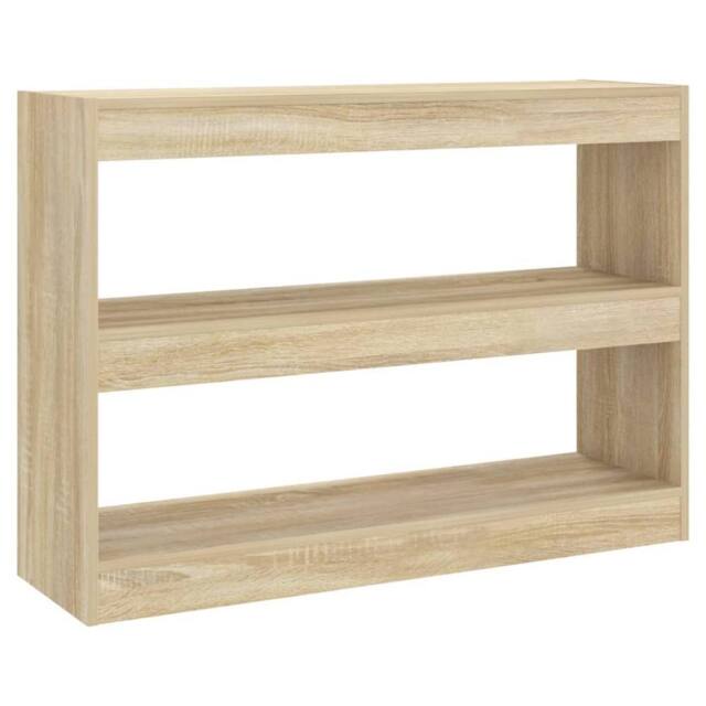 Berkfield Home Book Cabinet/Room Divider Sonoma Oak 100x30x72 cm in Light Tan - Size: 100 x 30 x 72 cm - image 1