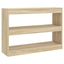 Berkfield Home Book Cabinet/Room Divider Sonoma Oak 100x30x72 cm in Light Tan - Size: 100 x 30 x 72 cm - thumbnail 1