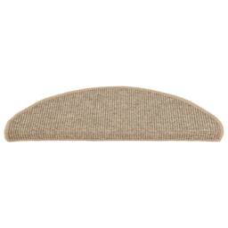 Berkfield Home Stair Mats Self-adhesive 15 pcs Dark Beige 65x21x4 cm - Size: Medium - thumbnail 4