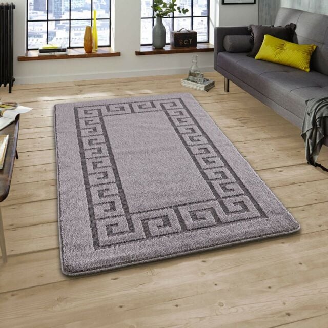 Smart Living Plain Heavy Duty Machine Washable Hallway Kitchen Non Slip Door Mat in Dark Grey - Size: 80 cm x 300 cm - image 1