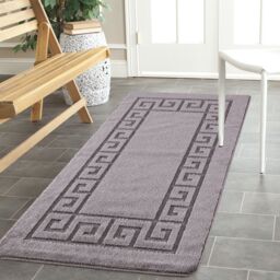 Smart Living Plain Heavy Duty Machine Washable Hallway Kitchen Non Slip Door Mat in Dark Grey - Size: 80 cm x 300 cm - thumbnail 2