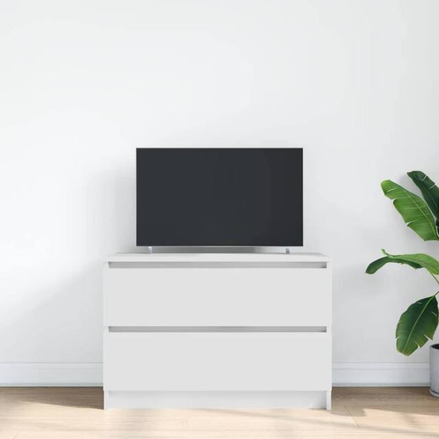 Berkfield Home TV Cabinet White 80x35x54 cm Engineered Wood - Size: 80 x 35 x 54 cm - image 1