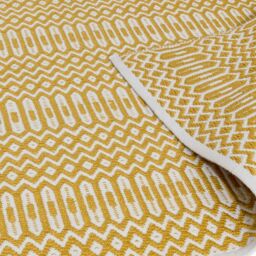 The Rug Shop UK Yellow Handmade Modern Geometric Pet Easy To Clean Area Rug - Size: 200 cm x 290 cm - thumbnail 5