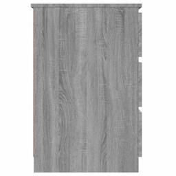 Berkfield Home Decorative Writing Desk Grey Sonoma 140x50x77 cm Engineered Wood - Size: 140 x 50 x 77 cm - thumbnail 4