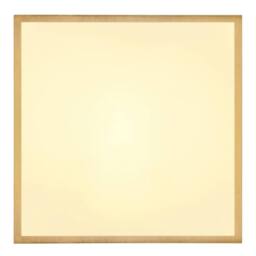 Netlighting Tibey 35cm Square Flush Ceiling Light BrassColoured Matt LED 3000K in Gold - thumbnail 3