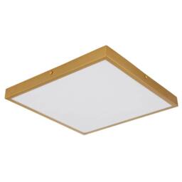 Netlighting Tibey 35cm Square Flush Ceiling Light BrassColoured Matt LED 3000K in Gold - thumbnail 2