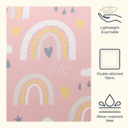 icon Kids Rainbow Bean Bag Chair Pink Childrens Bean Bags - thumbnail 4