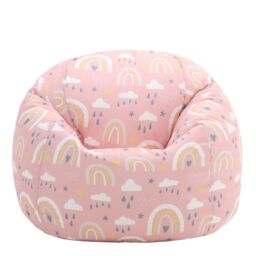 icon Kids Rainbow Bean Bag Chair Pink Childrens Bean Bags - thumbnail 3