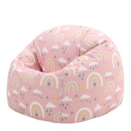 icon Kids Rainbow Bean Bag Chair Pink Childrens Bean Bags - thumbnail 2