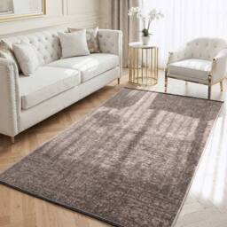 THE RUGS Brilliance Prisma Short Pile Rug Modern Velour Area Rug & Runner in Beige - Size: 80 cm x 150 cm - thumbnail 9