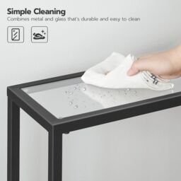 Storvo Black Metal Hallway Console Table - thumbnail 5