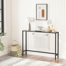 Storvo Black Metal Hallway Console Table - thumbnail 2