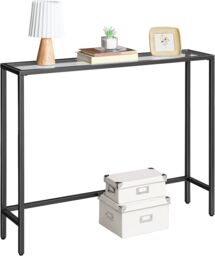 Storvo Black Metal Hallway Console Table - thumbnail 8