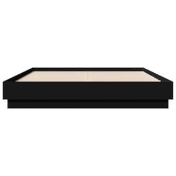 Berkfield Home Durable Bed Frame with LED without Mattress Black 150x200 cm King Size - thumbnail 6
