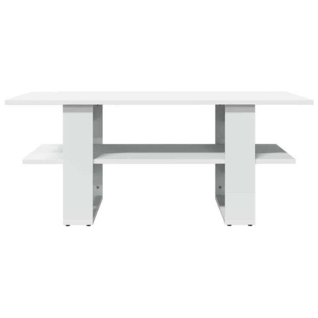 Berkfield Home Decorative Coffee Table White 102x55x42 cm Engineered Wood - Size: 102 x 55 x 42 cm - image 1