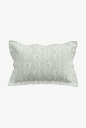 V & A 'Silk Road Paisley' Cotton Duvet Cover Set in Light Green - Size: Super King - thumbnail 3