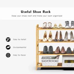 SPETLEK BAMBOO SHOE FOOTWEAR RACK in Brown - thumbnail 3