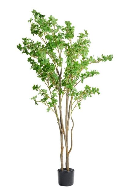 Living and Home 1.8m Artificial Fuchsia Tree Potted Plant Home Decor for Living Room, Hallway & Office in Green - image 1