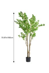 Living and Home 1.8m Artificial Fuchsia Tree Potted Plant Home Decor for Living Room, Hallway & Office in Green - thumbnail 6