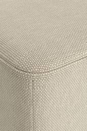 Living and Home Rectangular Upholstered Linen Shoe Changing Stool with Rubberwood Legs in Beige - thumbnail 7