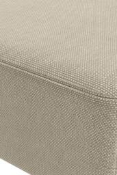 Living and Home Rectangular Upholstered Linen Shoe Changing Stool with Rubberwood Legs in Beige - thumbnail 8