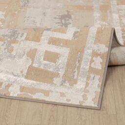 Livabliss Lustro-Abstract Beige Grey Off-White Modern Marble Living Dining Bedroom Rug - Size: 80 cm x 150 cm - thumbnail 4