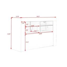 SPETLEK TV Unit Stand Cabinet in Grey - thumbnail 2
