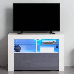 SPETLEK TV Unit Stand Cabinet in Grey - thumbnail 4