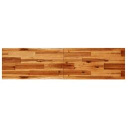 Berkfield Home Beautiful Console Table with Live Edge 140x40x80 cm Solid Wood Acacia in Brown - Size: 140 x 40 x 80 cm - thumbnail 6