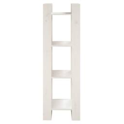 Berkfield Home Beautiful Book Cabinet/Room Divider White 41x35x125 cm Solid Wood Pine - Size: 41 x 35 x 125 cm - thumbnail 1