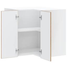 Berkfield Home Kitchen Wall Corner Cabinet Lucca Old Wood Engineered Wood in Brown - thumbnail 5