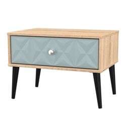 Ready Assembled 2 U Toledo 1 Drawer Wide Side Table (Ready Assembled) in Duck Egg Blue - thumbnail 4
