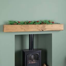 Samuel Alexander 1.50m Pine & Red Berry Christmas Garland with Pinecones in Green - thumbnail 2