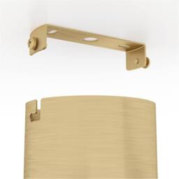Loops Stylish Modern Brushed Brass & Black Ceiling Light for Indoor Spaces - thumbnail 5