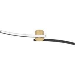 Loops Stylish Modern Brushed Brass & Black Ceiling Light for Indoor Spaces - thumbnail 4