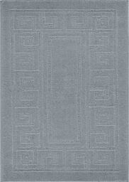 Desire Rugs Ivy Anti-Slip Greek Key Design Doormat - Machine Washable for Easy Care in Silver - Size: 80 cm x 300 cm - thumbnail 2